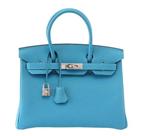 hermes turquoise bag|HERMES Togo Birkin 30 Turquoise 1062235 .